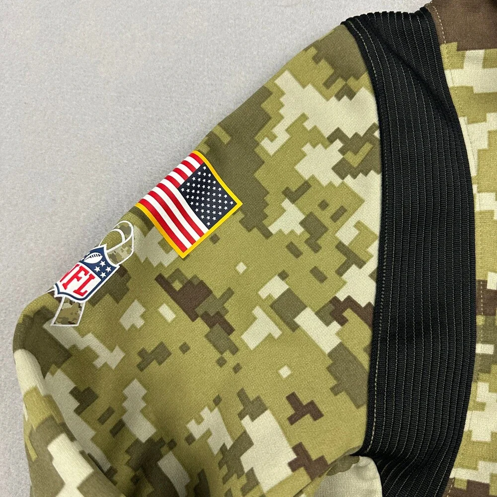 Carolina Panthers Hoodie Boys XL 18/20 Camo Nike On Field Salute Service